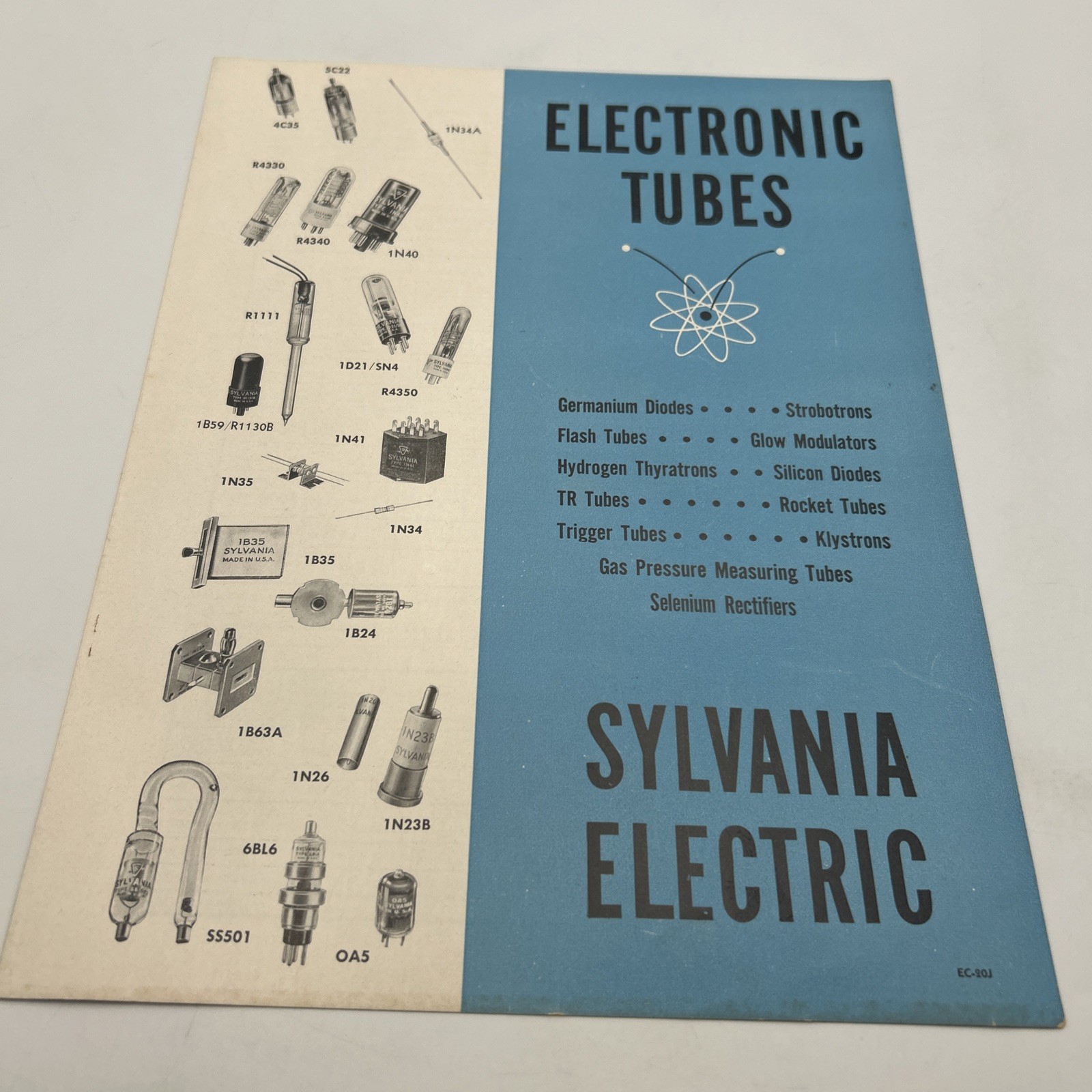 1949 SYLVANIA VACUUM ELECTRONIC TUBES BROCHURE / CATALOG EX Cond