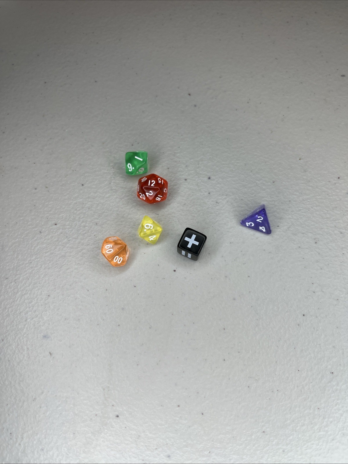 Dungeons & Dragons infinity Stone Polyhedral Dice Set 6pc RPG
