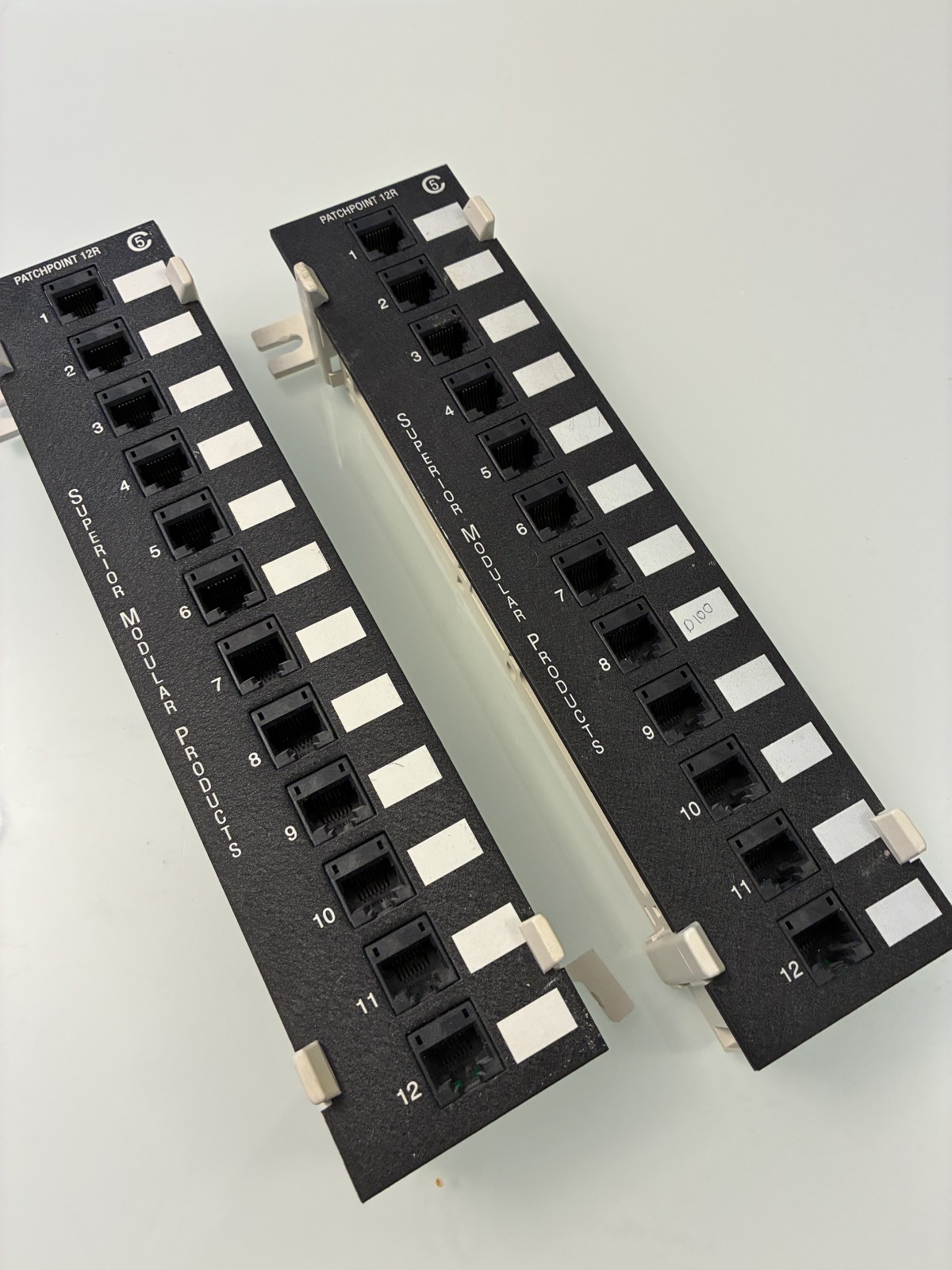 10" Mini 12-Port Vertical Patch Panel - PatchPoint 12R - PP12RB