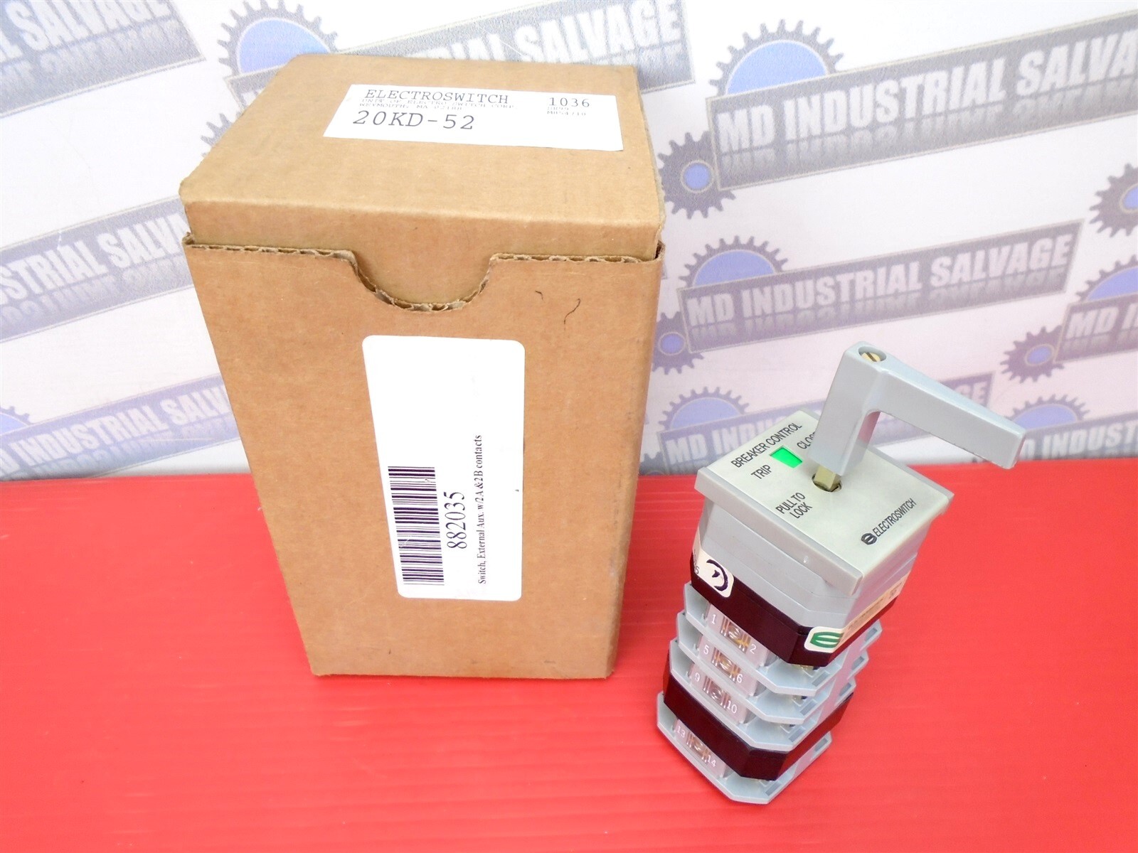 ELECTROSWITCH - 20KD-52 - ROTARY SWITCH External AUX 2A & 2B Contacts SERIES 20