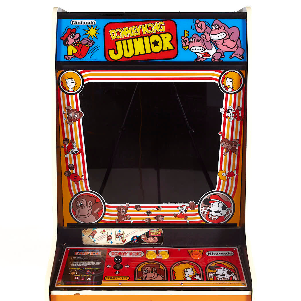 Vintage Donkey Kong Junior Arcade Gaming Machine
