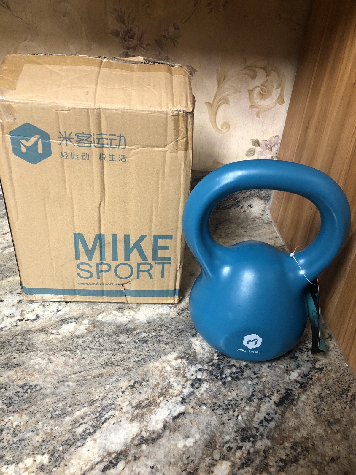 Open Box Mike Sport 10lb Blue Kettlebell