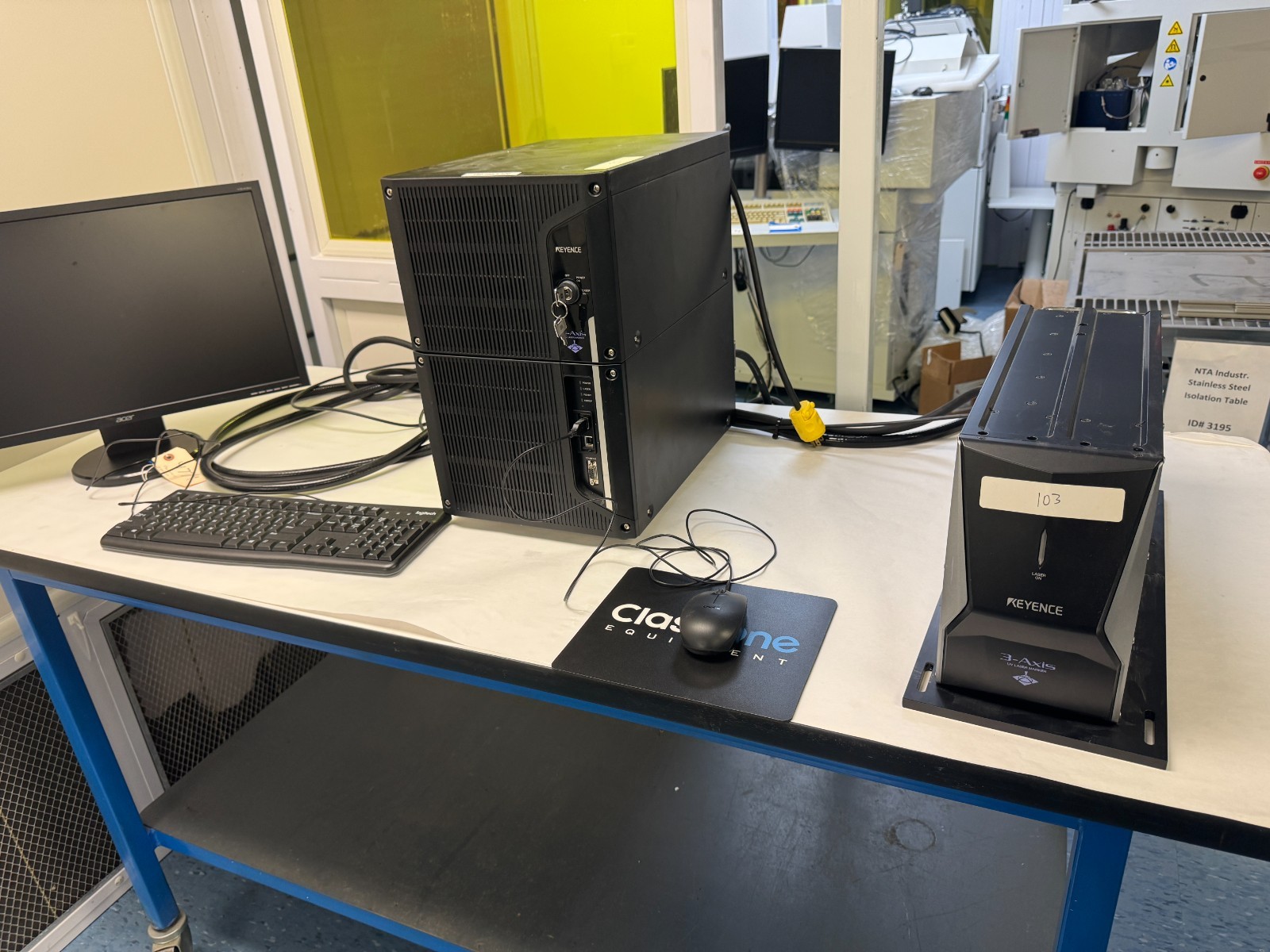 Keyence 3 Axis UV Laser Marker Model: MD-U1000C