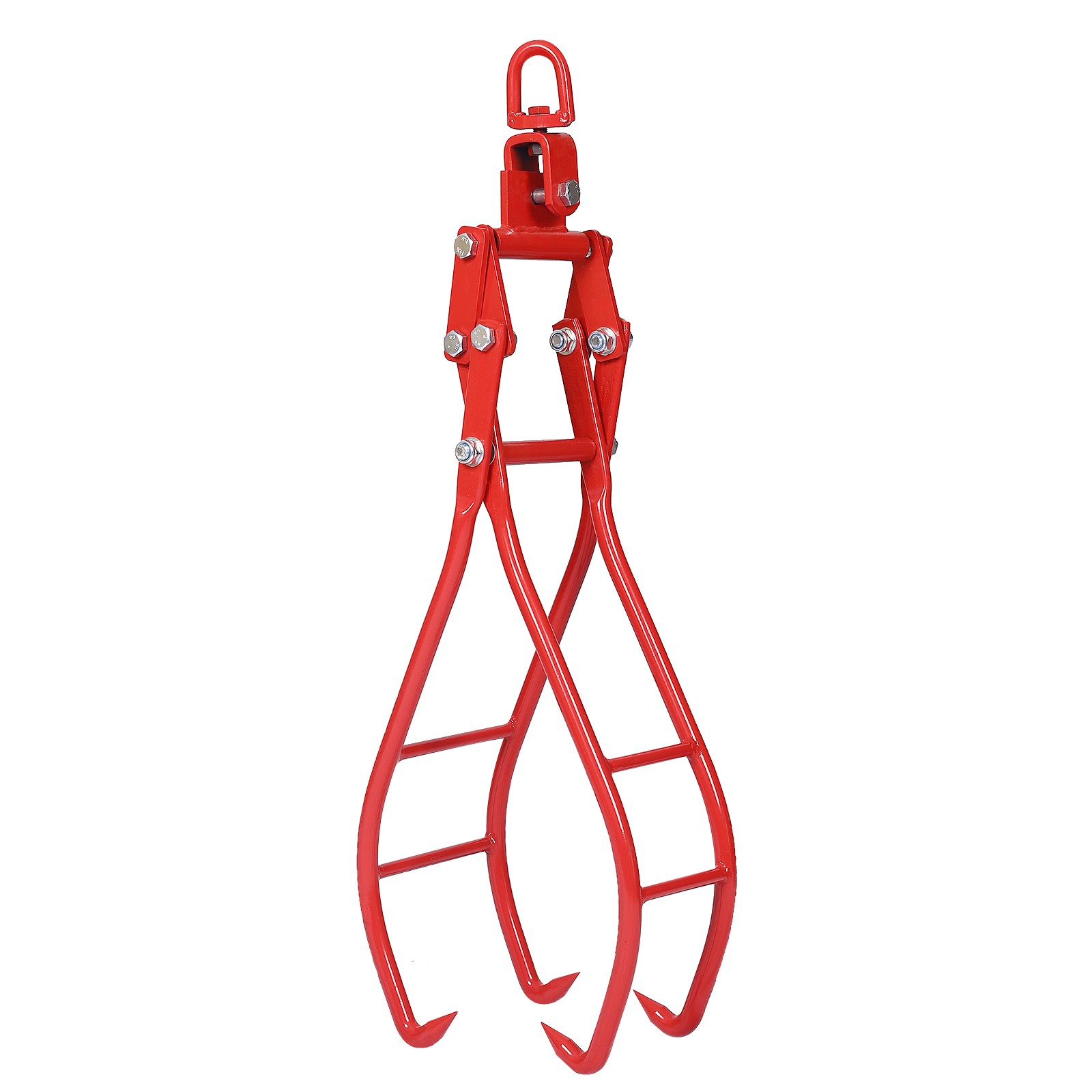 36in opening 4 Claw Timber Log Lifting Logging Tongs Grabber Duty Solid Steel