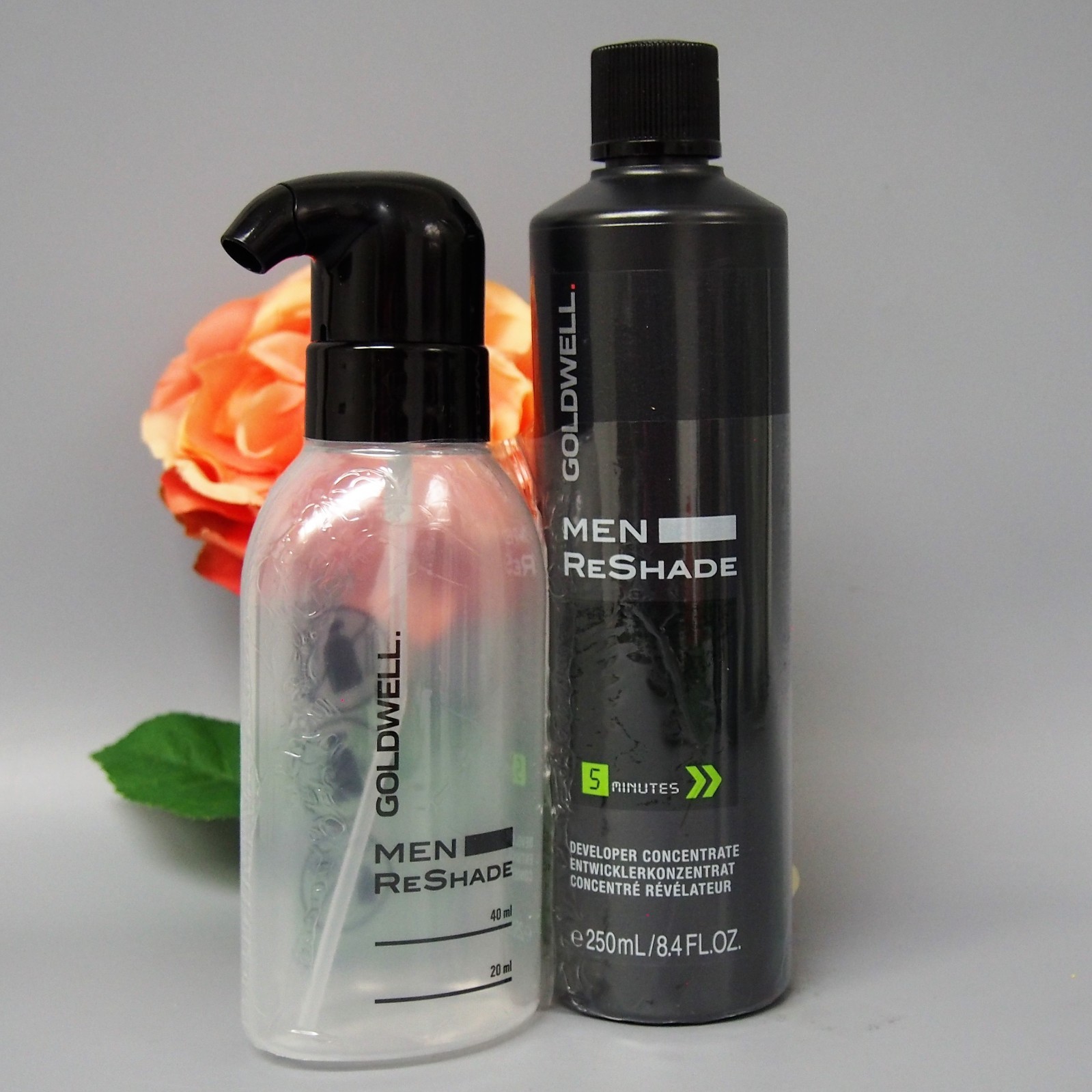 6CA Goldwell Men ReShade Grey Blending Hair Color with Developer & Bottle