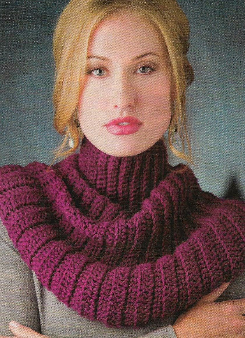 RASPBERRY COWL WRAP WOMEN'S CROCHET PATTERN INSTRUCTIONS