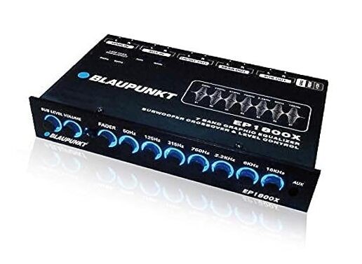 EP1800X 7-Band Car Audio Graphic Equalizer with Front 3.5mm Auxiliary Input,