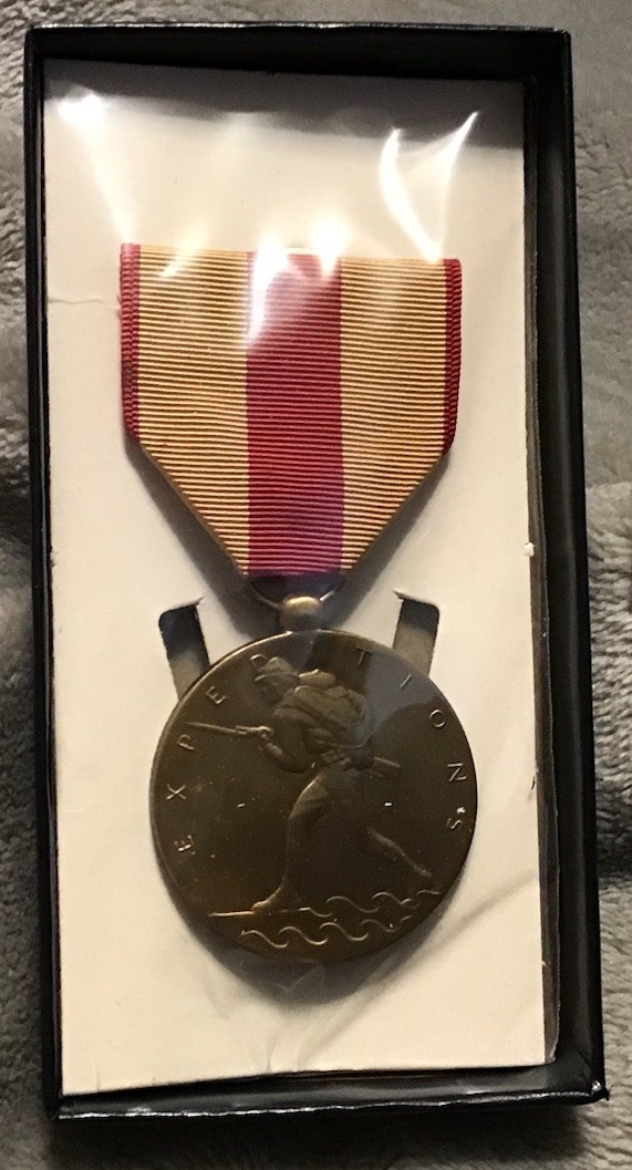 USMC US Marine Corps Expeditionary Medal with Box New in Original Packaging