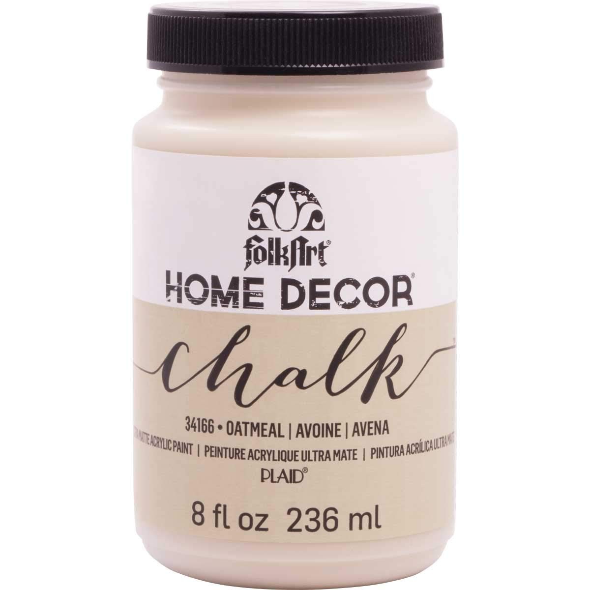 FolkArt Home Decor Chalk Furniture & Craft Paint 8 Fl Oz (Pack of 1), Oatmeal