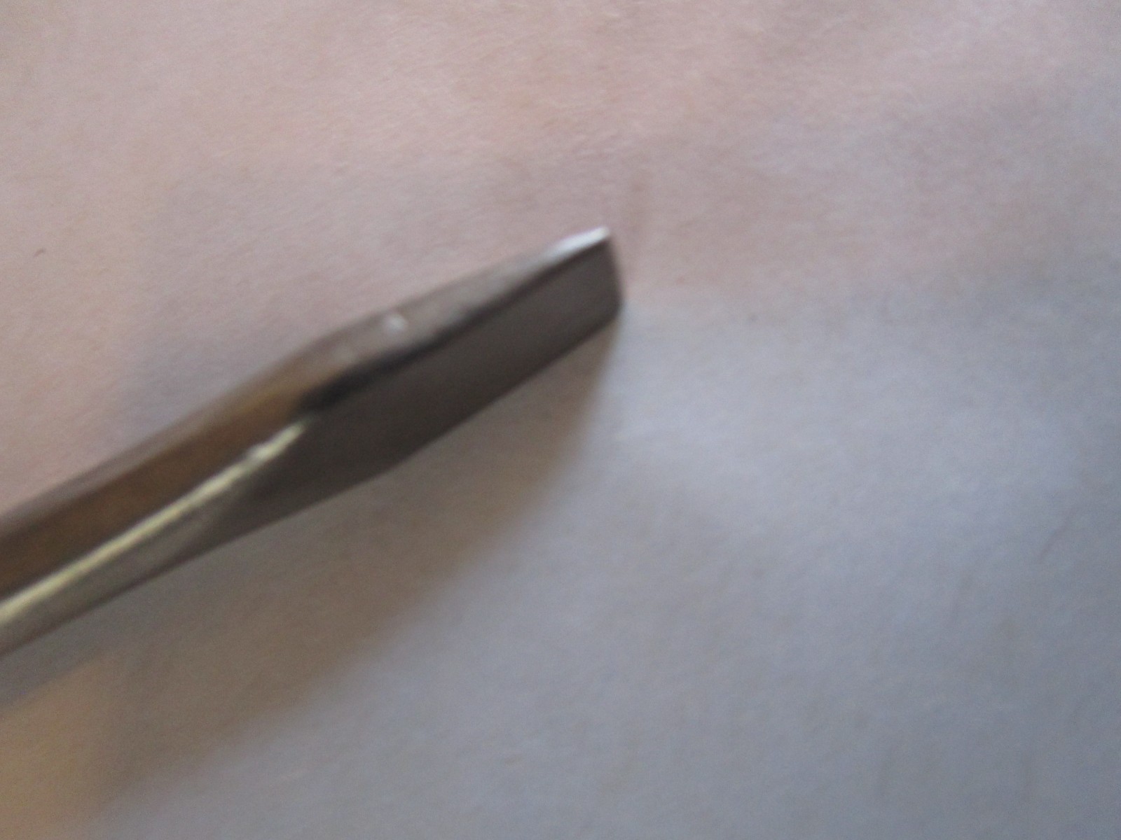 Antique Split Wood Perfect Handle Small Screwdriver, Flat Head, 4", Germany