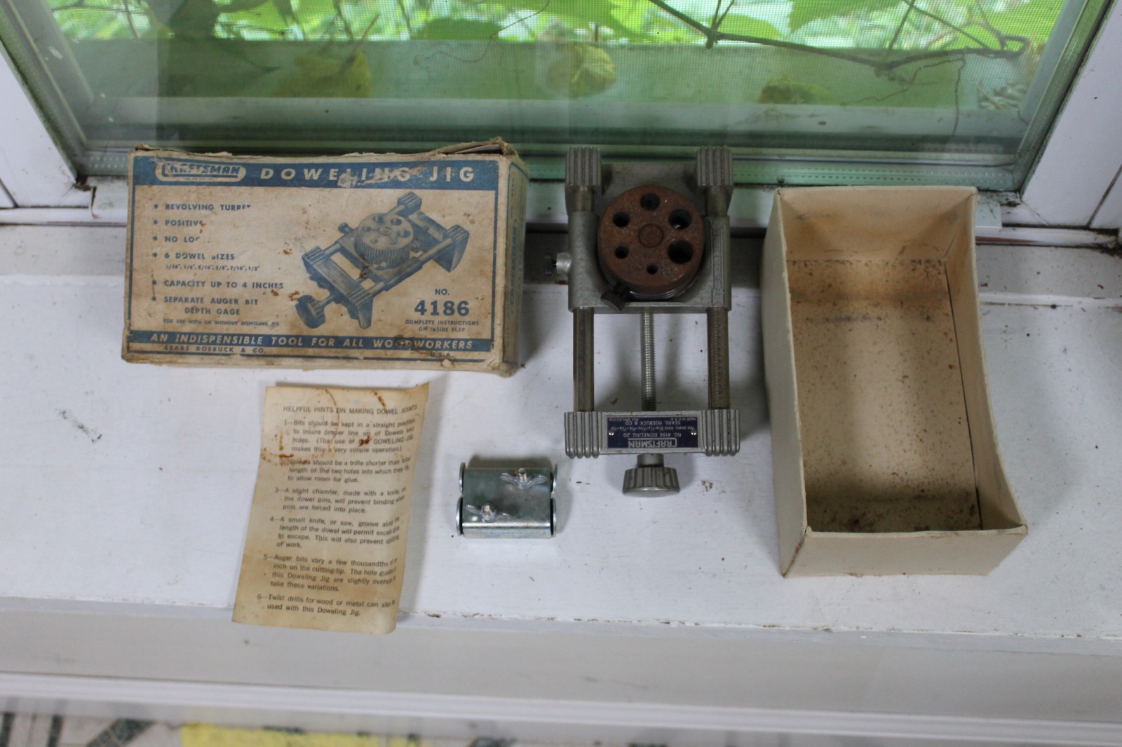 VINTAGE SEARS CRAFTSMAN DOWELING JIG 4186 made in usa