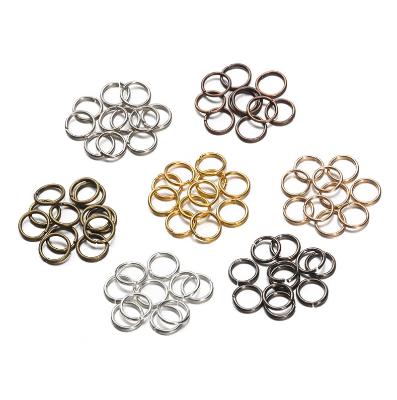 Stainless Steel 18K Gold Silver Open Jump Rings Connectors 20pieces TH3