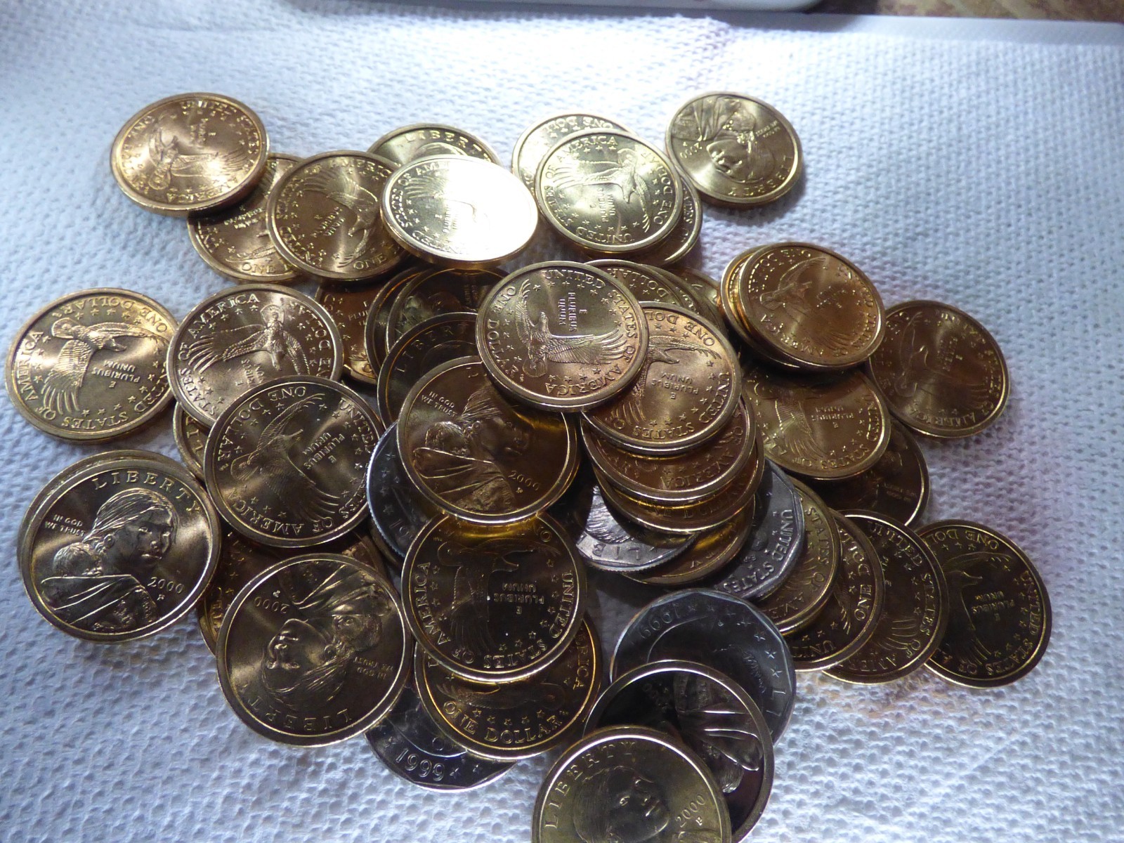Sacagawea Dollar 10 Ten Coins with random dates & mints from mint rolls