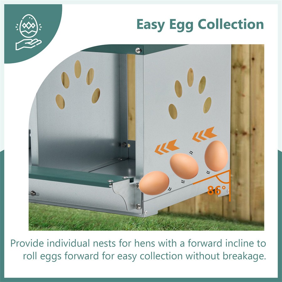3 Compartment Metal Nesting Boxes for Chicken Nesting Boxes for Hens