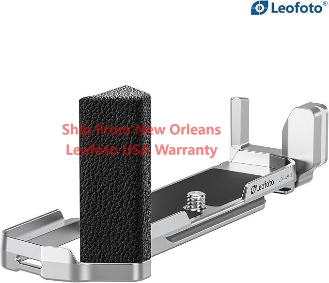 Leofoto LPO-OM-3 L-shaped plate for OM System OM-3 aluminum Arca-Swiss