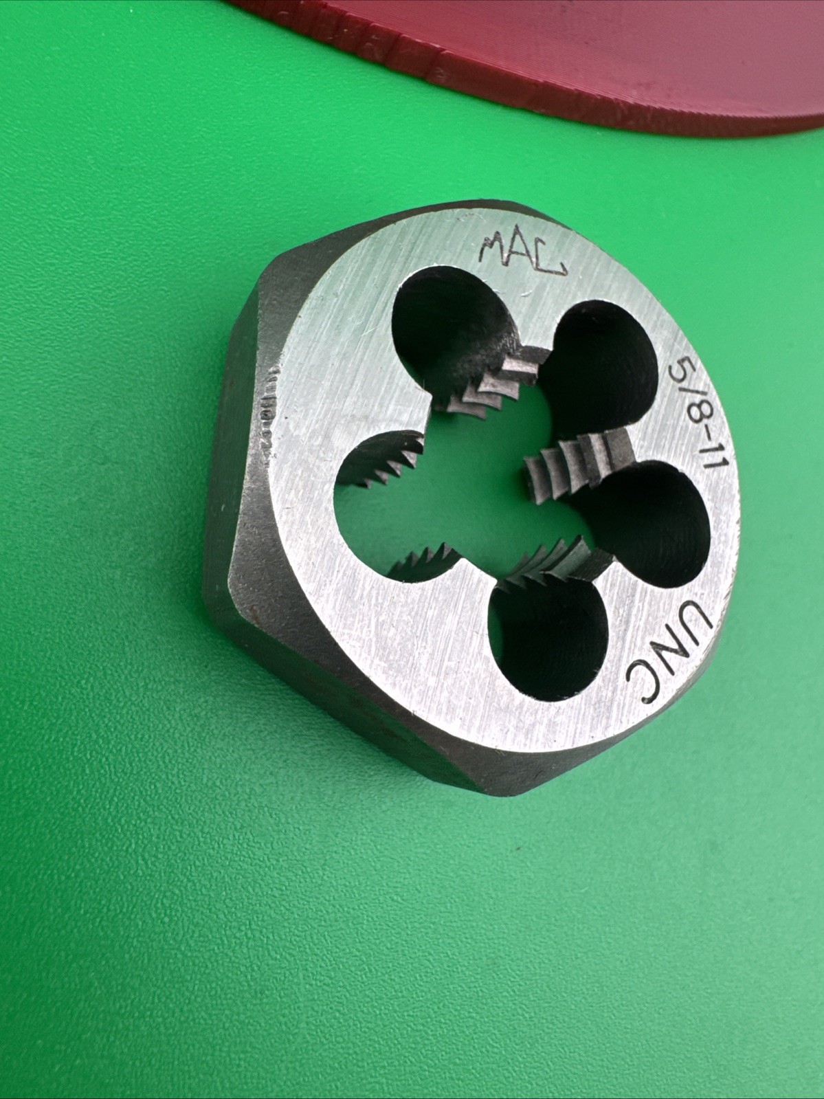 Mac Tools 6852DIA SAE Hexagonal Die 5/8"-11 NC - 1/7/16" Shank