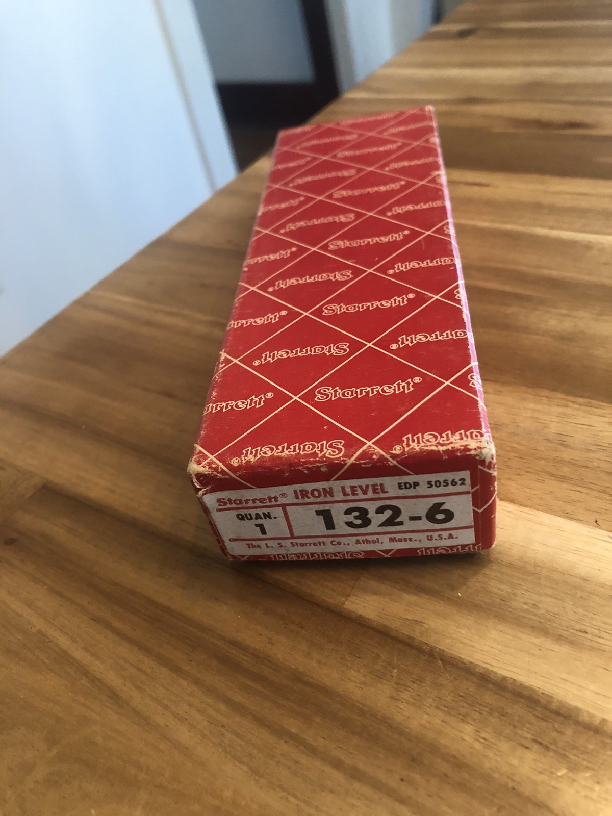 STARRETT 6" PRESICION BENCH LEVEL MODEL #132-6 W/ Box Looks Unused