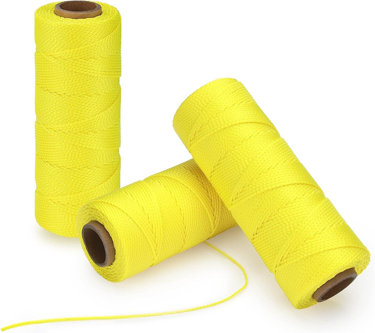 Goldblatt 3 Roll 500 Feet Mason Line #18 Braided Nylon String Line Nylon Twine