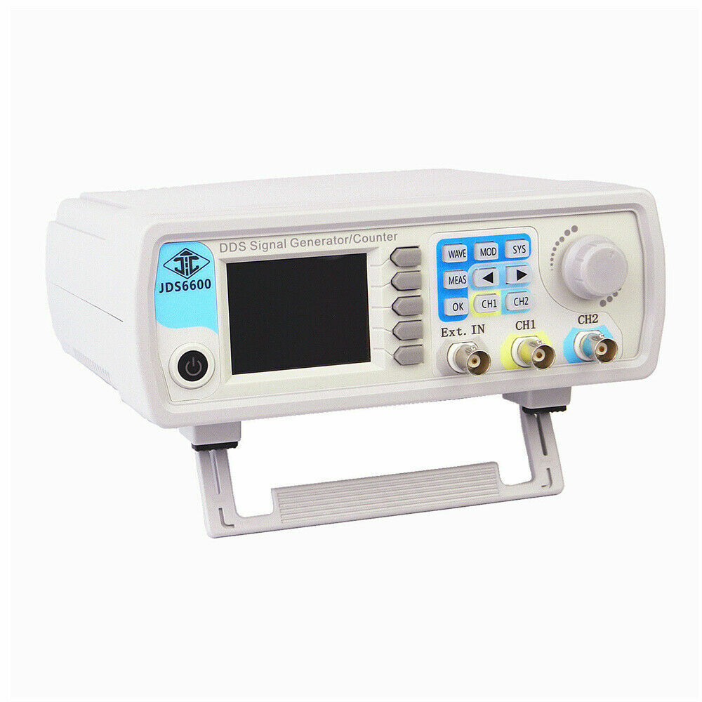 JDS6600 60MHz Signal Generator Dual Channel DDS Function Waveform 2.4" Display