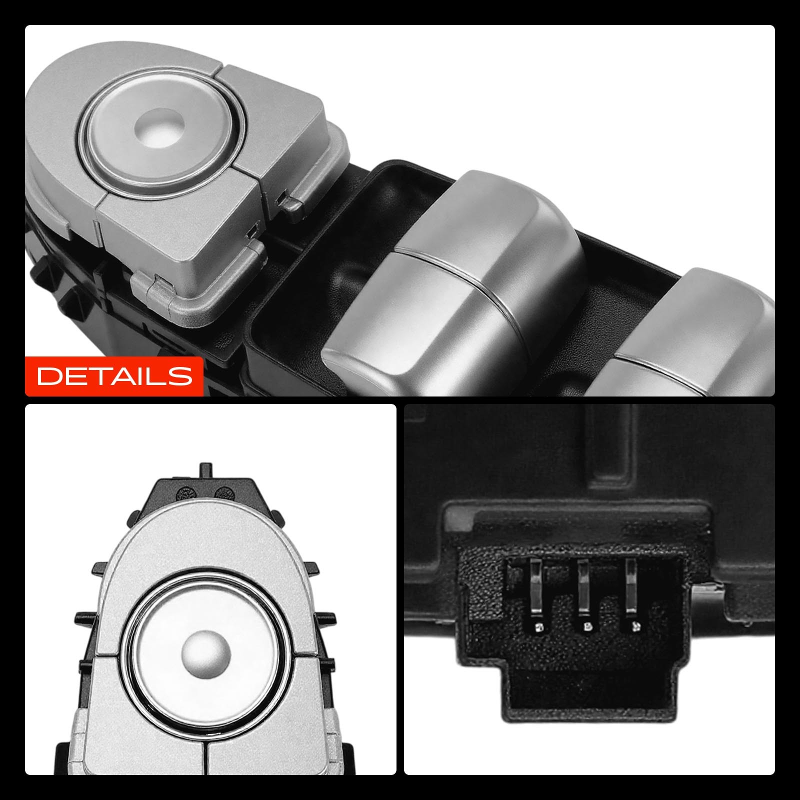 A-Premium Front Left Power Window Switch for Mercedes E250 16-19 E300 E43 AMG