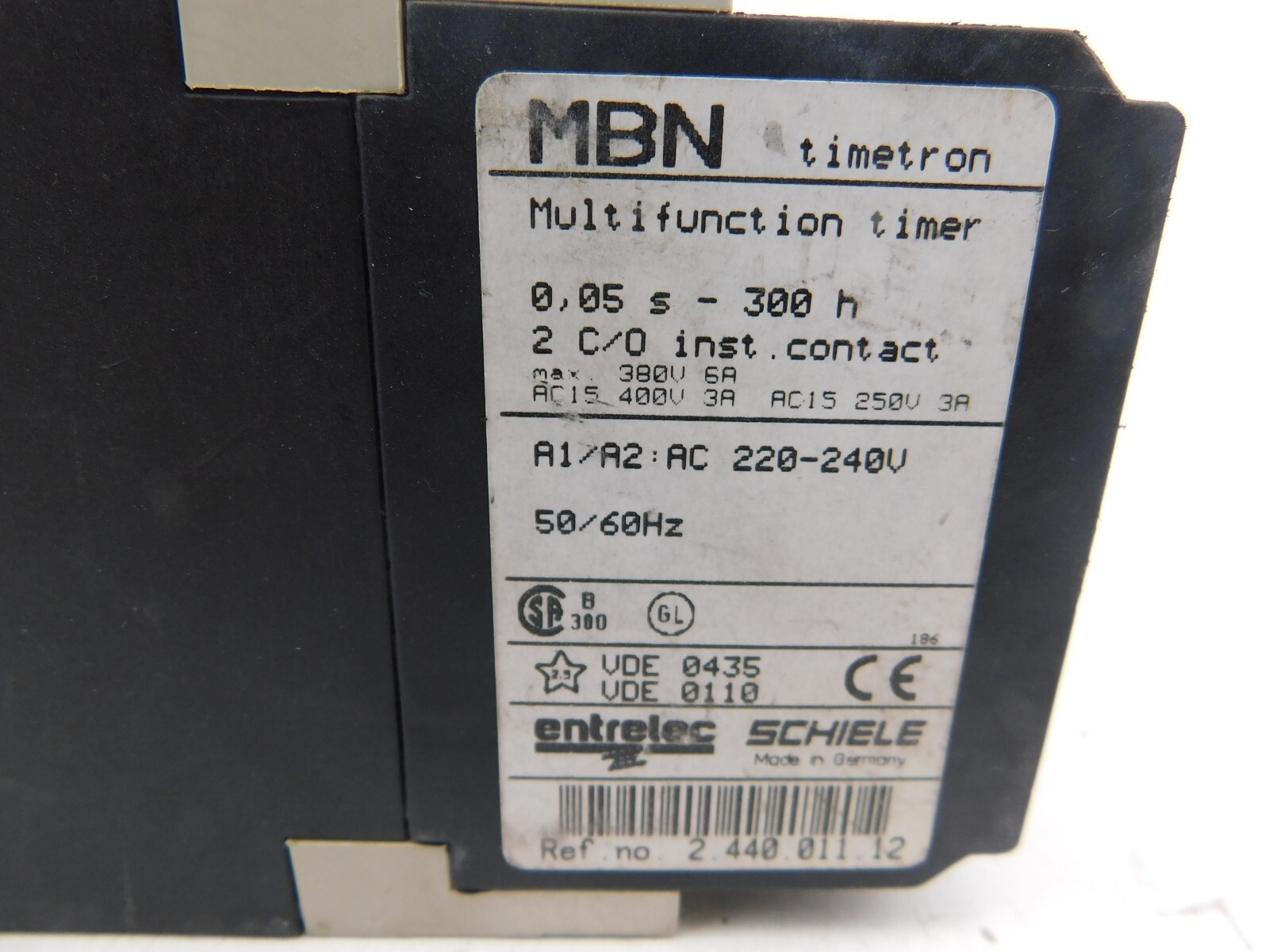 Schiele MBN timetron multifunction timer 2.440.011.12 0.05s-300h timer