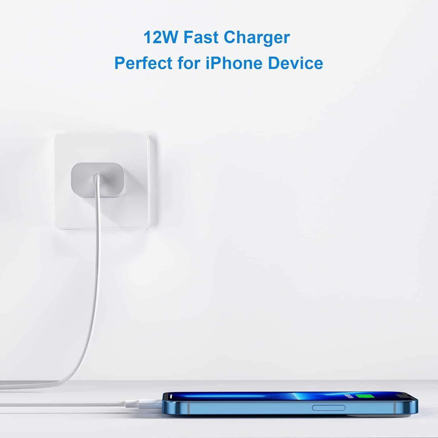 3 PACK USB C iPhone Charger Block, Fast USB C Cube, Wall Charging Power Adapter