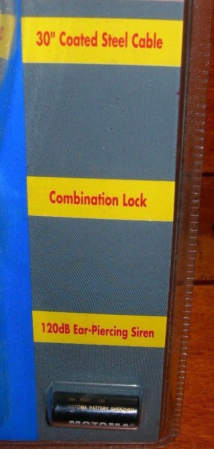 UNIVERSAL NOTEBOOK COMPUTER ALARM W/ MULTI-PURPOSE PROTECTION # NCA330