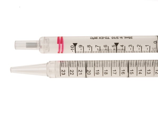 CELLTREAT 25mL Pipet, Bulk Packed in Bags, Sterile 229245