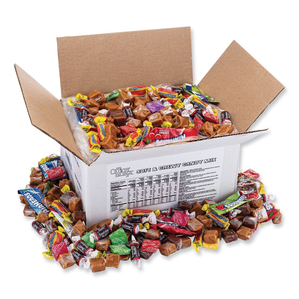 Office Snax 656 5 lbs. Carton Candy Assortments - Soft and Chewy Candy Mix New
