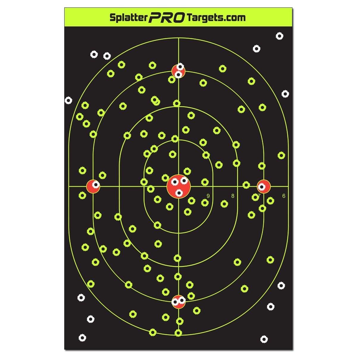 Splatterprotargets 12X18 Splatter Targets. Shots Burst A Bright Splatter Upon