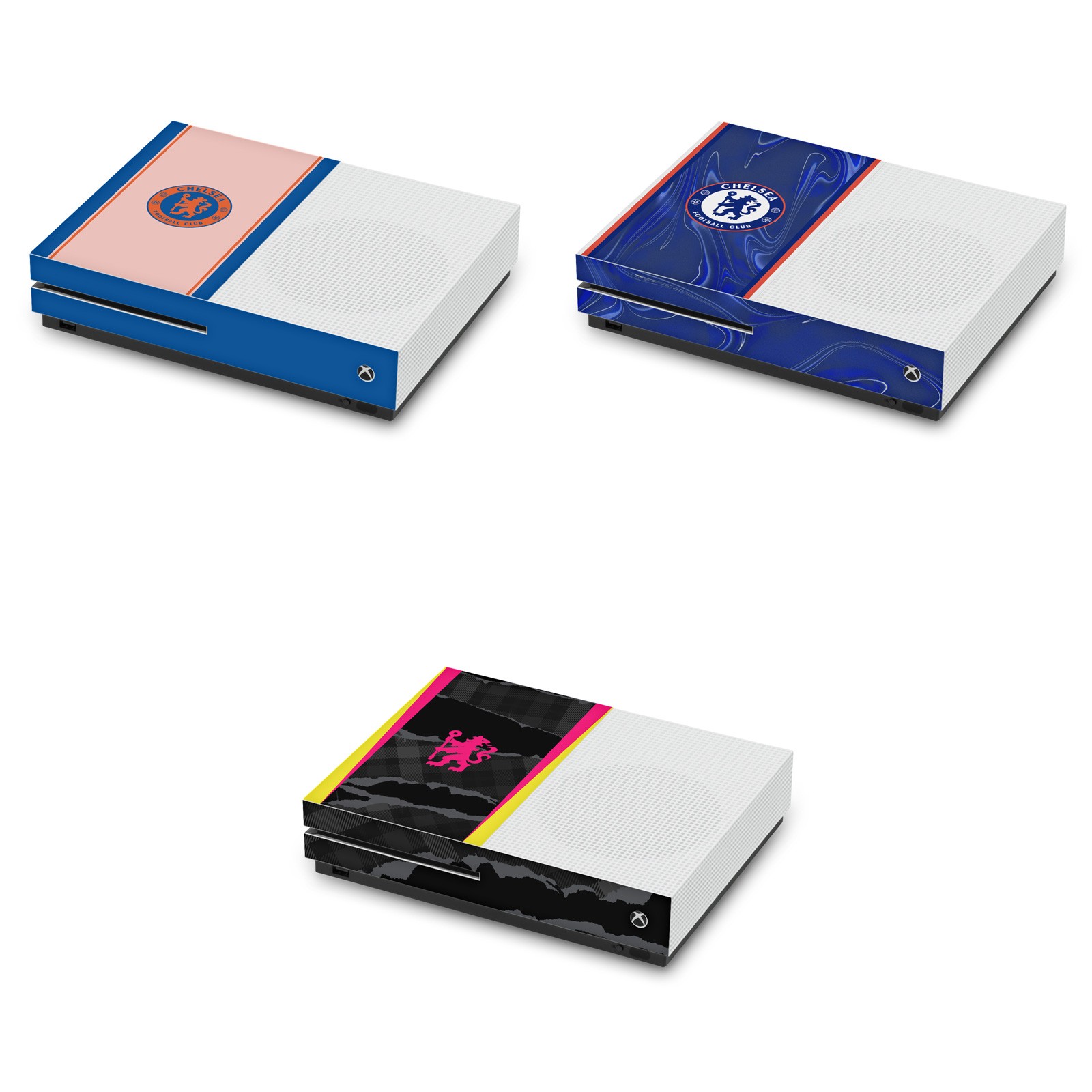OFFICIAL CHELSEA FOOTBALL CLUB 2024/25 KIT VINYL SKIN FOR XBOX ONE S CONSOLE