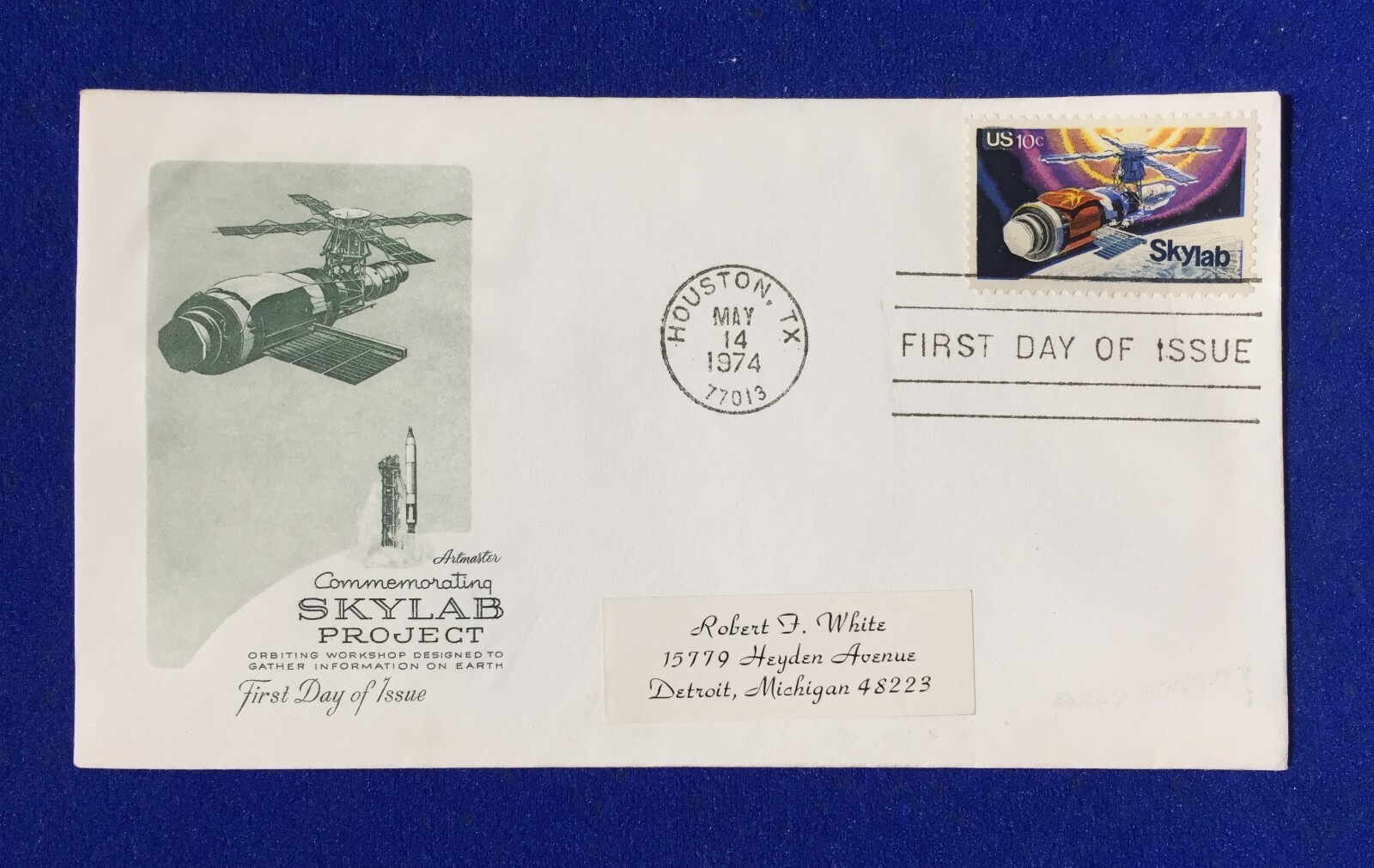 1974 NASA Skylab Project Orbital Space Ship Stamp First Day Cover - Spaceship