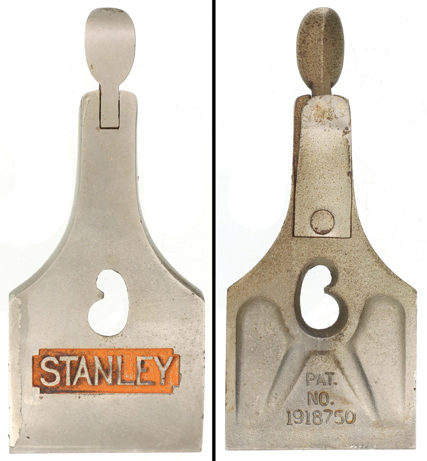 Orig. 2 5/8" Nickel Plated Lever Cap for Stanley No. 8 Plane - mjdtoolparts