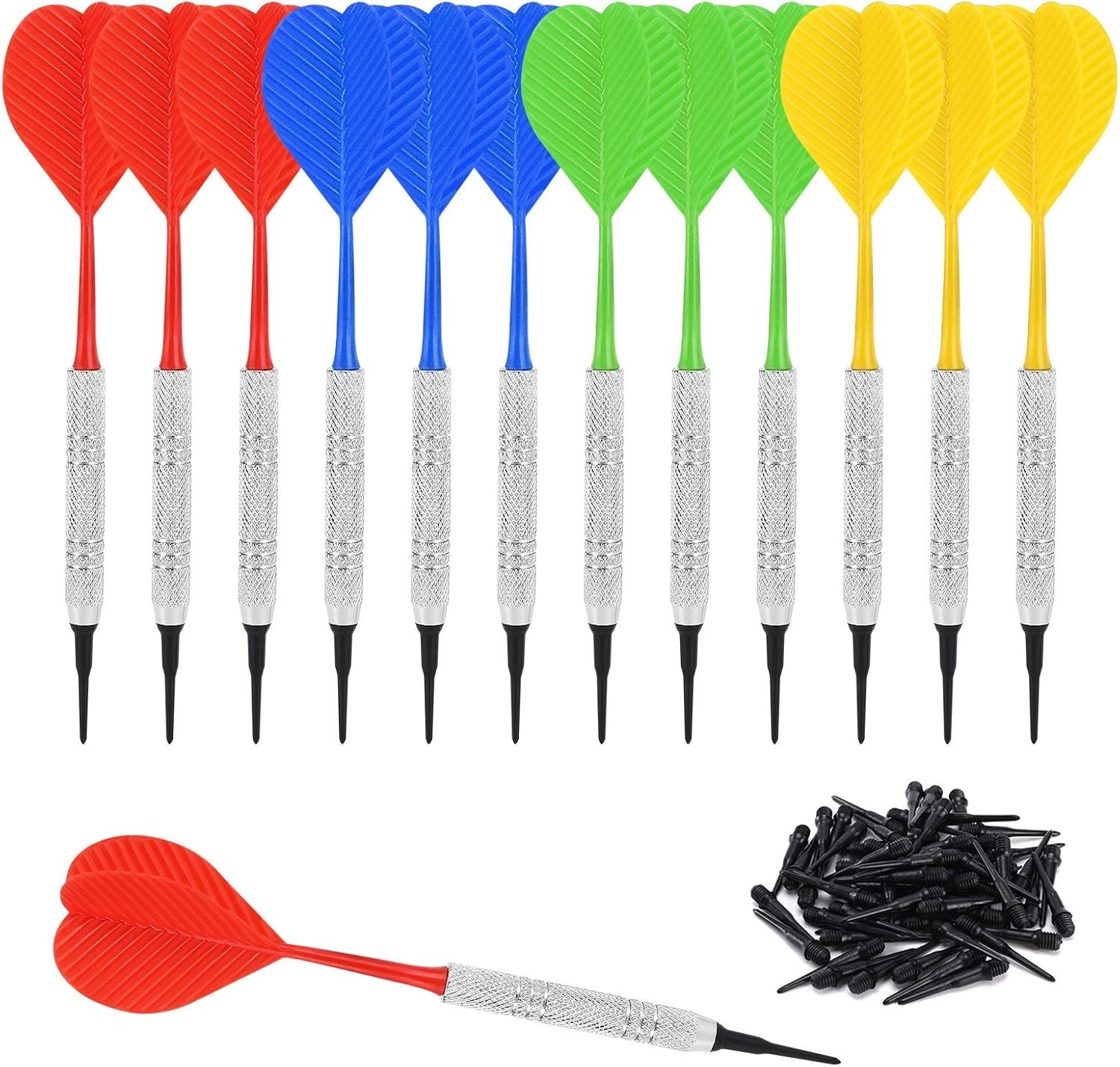 Soft Tip Darts Set with 100 Extra 2BA Tips for Electronic Dartboard