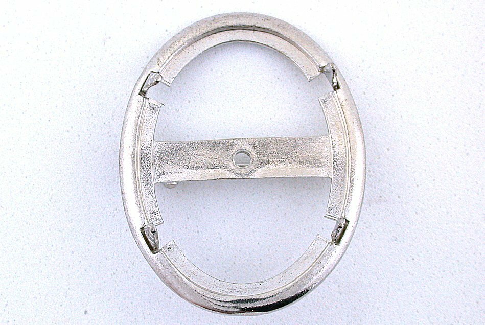 40x30 40mm x 30MM CABOCHON CAB GEM HEAVY SILVER COLOR PIN BROOCH MOUNTING CF107