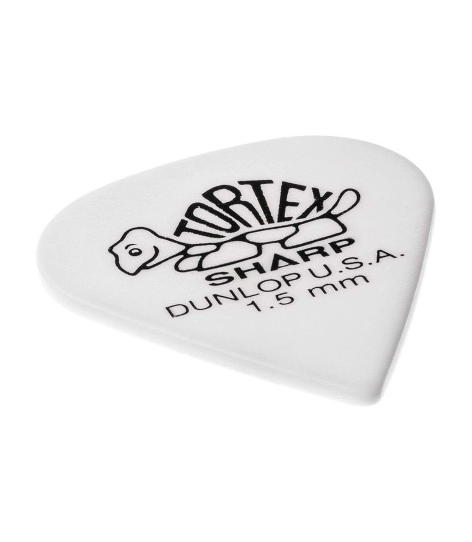 Dunlop Tortex Sharp Guitar Picks 412 White 1.5 mm 3 Pack
