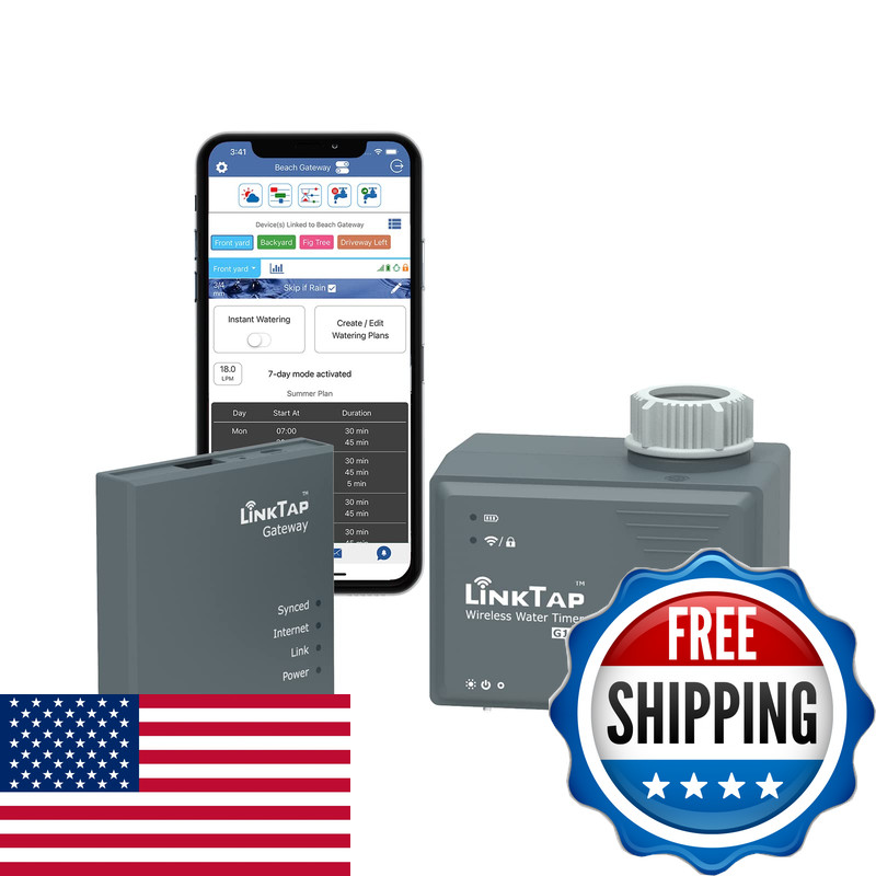Linktap G1S Wireless Water Timer Gateway - Smart Sprinkler Timer App Remote