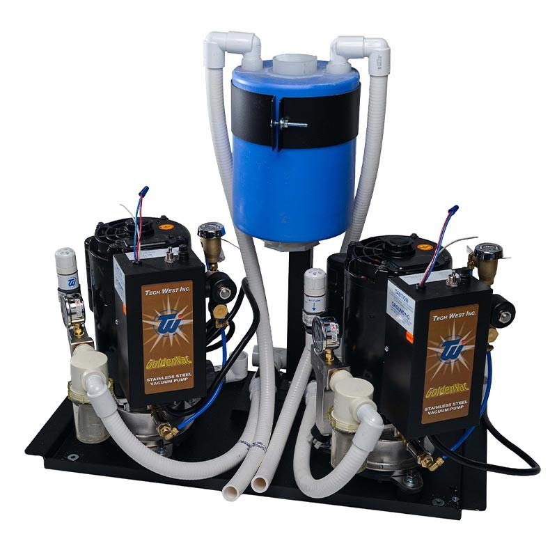 Brand new Tech west dental dual vaccum pump / goldenvac VPLG6D2