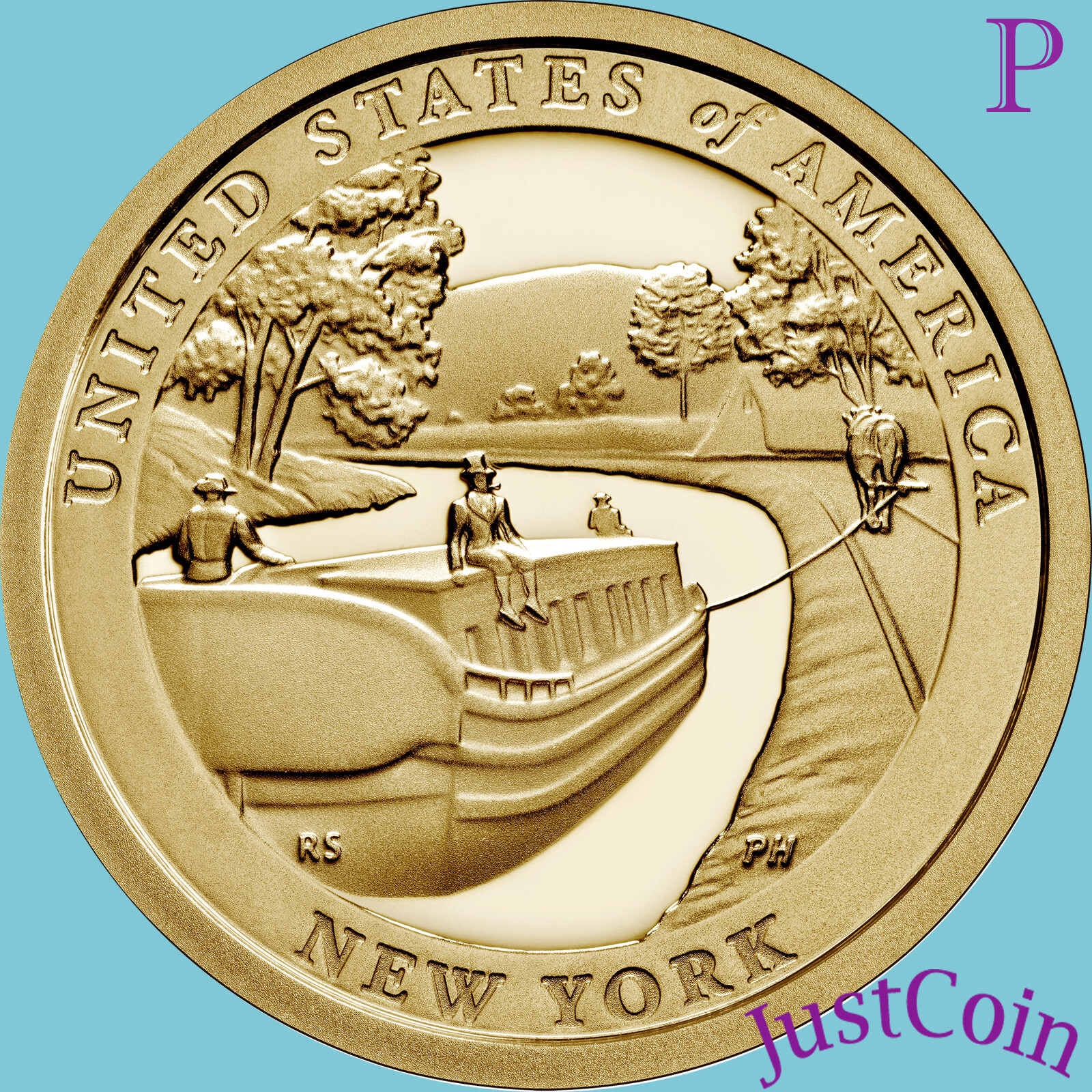 2021-P NEW YORK (NY) INNOVATION ERIE CANAL UNCIRCULATED DOLLAR
