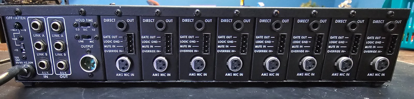 Shure AMS8000 Mixer 8 Channel Rackmount Automatic Microphone Mixer - Untested