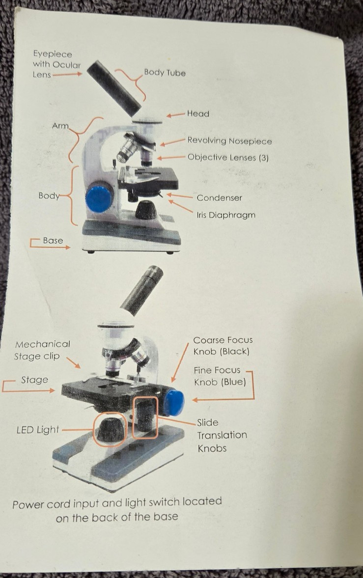 Cornerstone Advanced Student Microscope, EUC