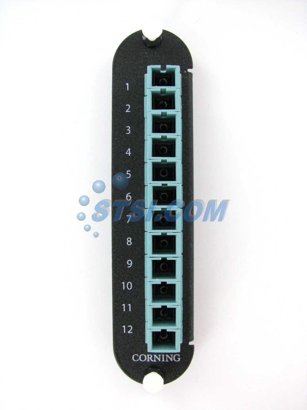 Corning CCH-CP12-E6 Fiber Adapter Panel, 12 SC Simplex OM3/OM4 MM 50 12F ~STSI