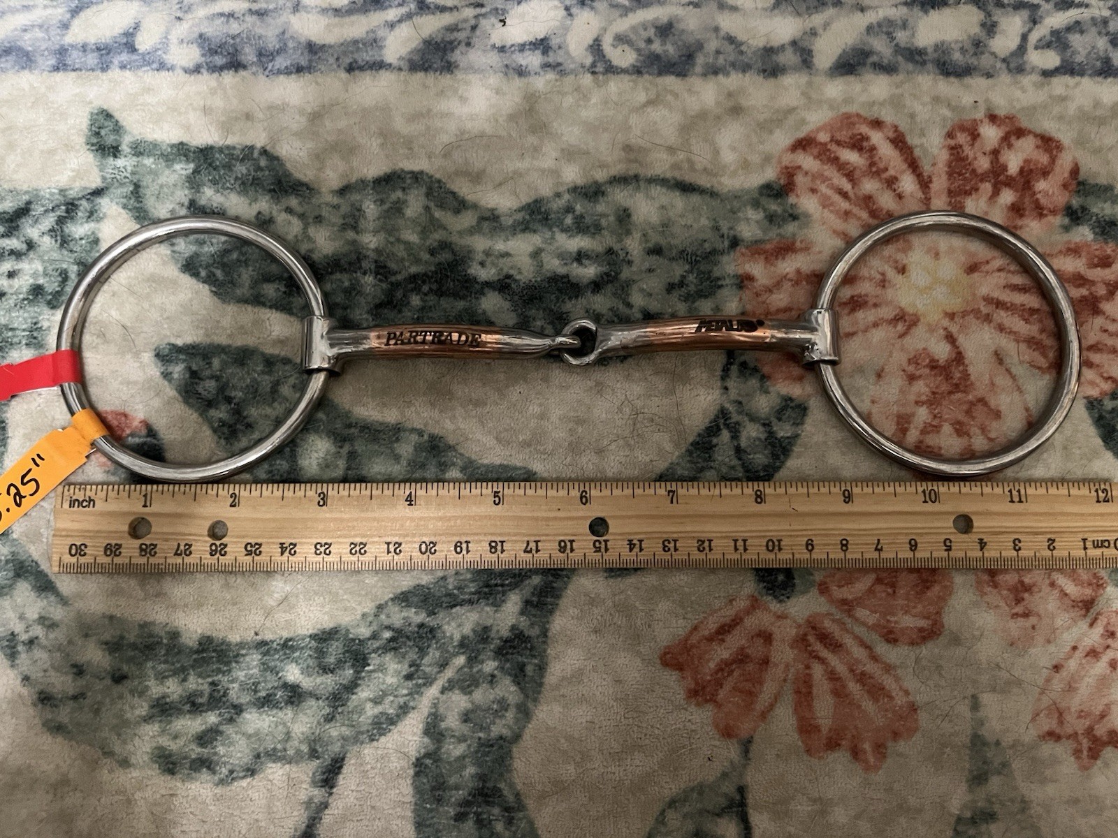 5.25” Metalab Single Joint Snaffle, Stainless And Copper, Loose Ring Bit