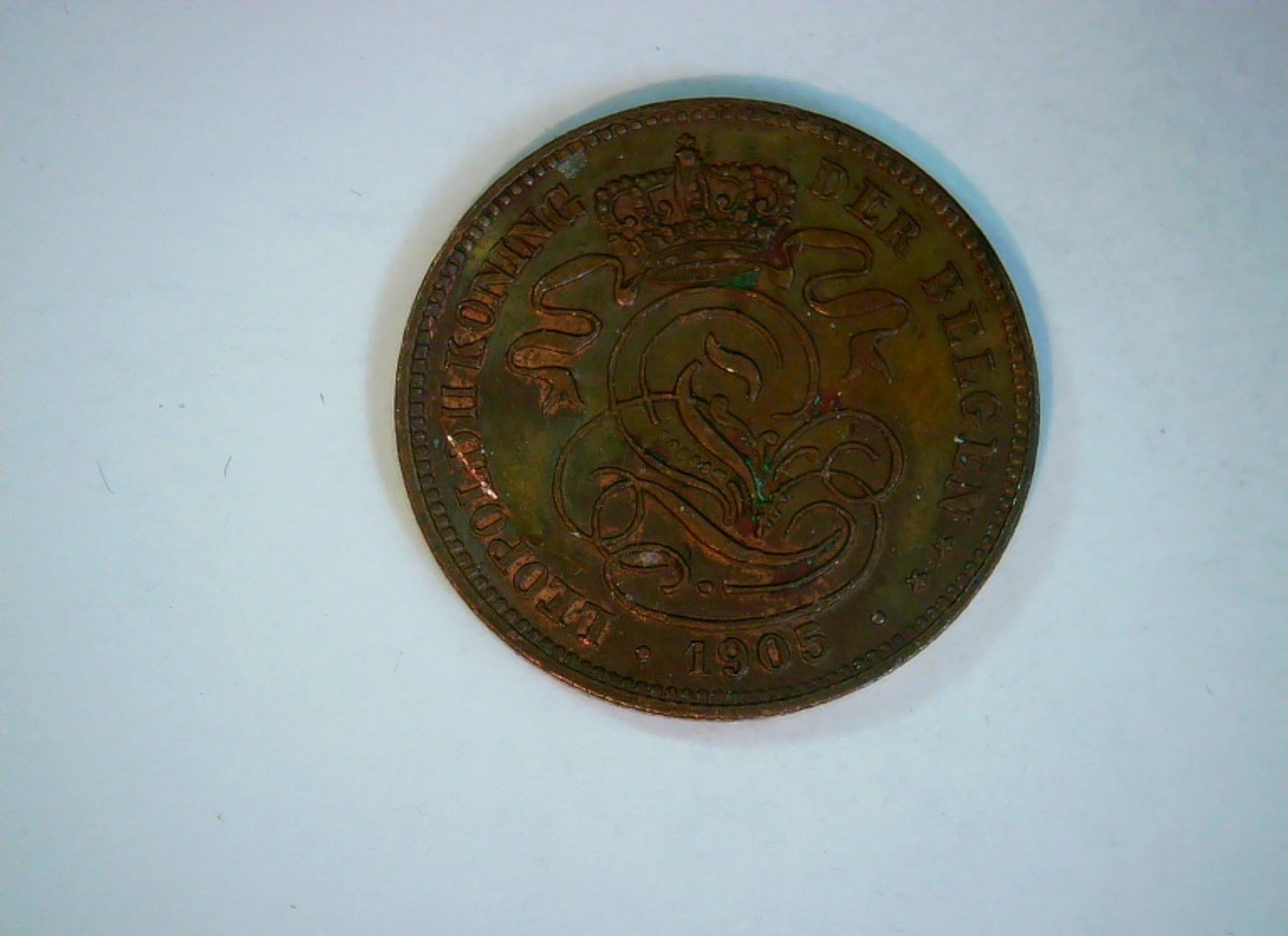Belgium 1905 2 Centimes Leopold II (Belgium) 2 Centimes Coin