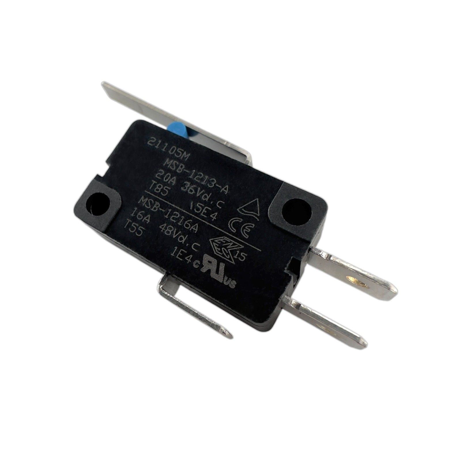 JIABEN MSB-1213-A / MSB-1216A Lever Micro Switch 3-pins 20A 36VDC 16A 48VDC
