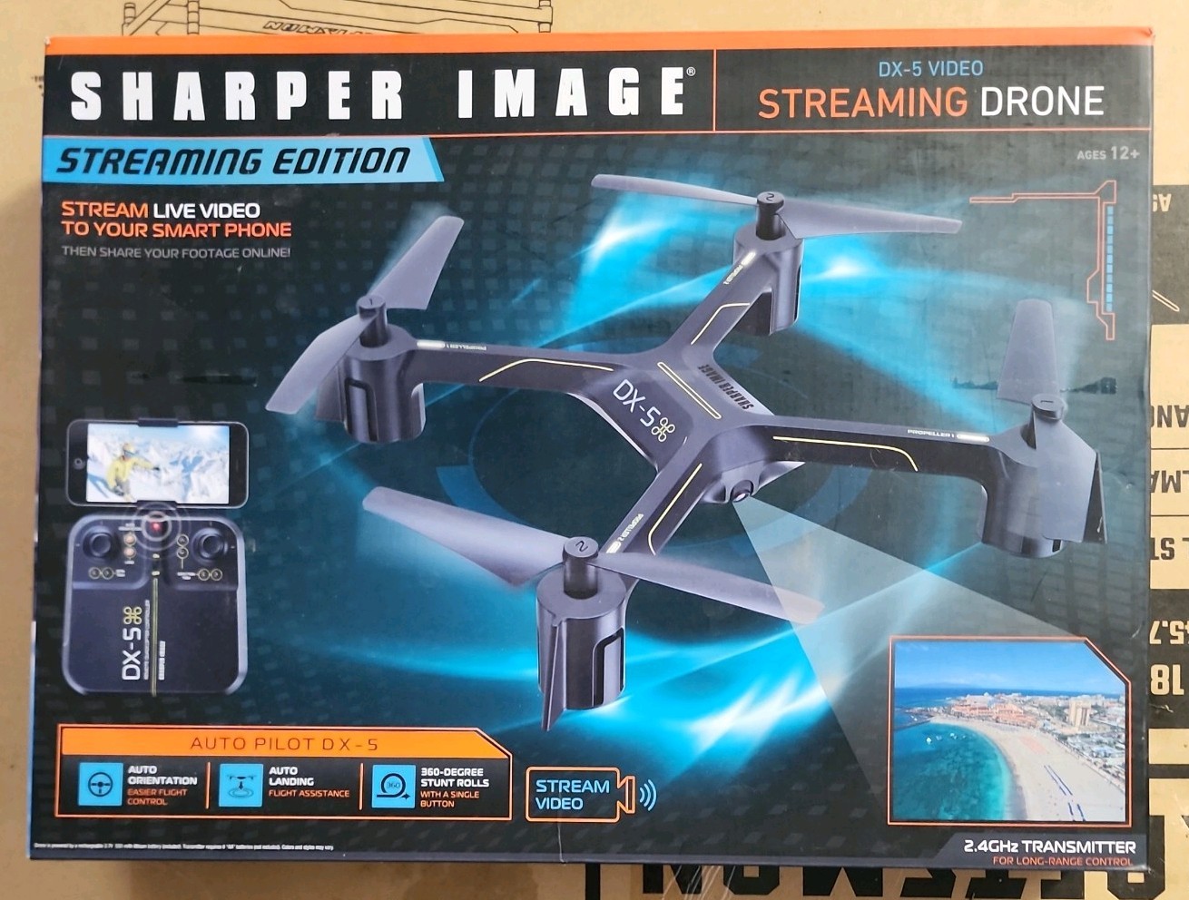 Sharper Image DX-5 HD Video Streaming Drone Edition Untested Missing Charger