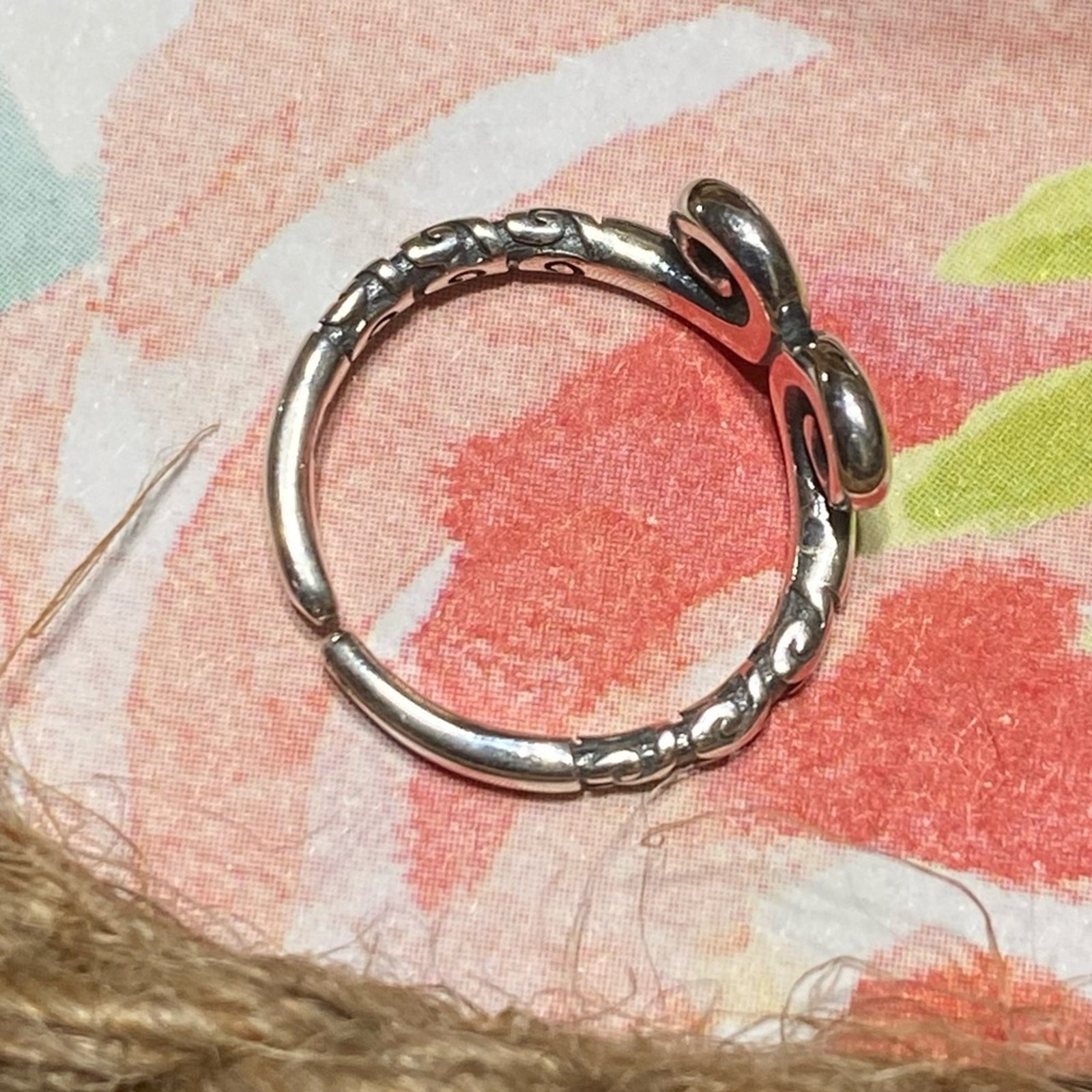 Sterling Silver Spiral Toe Ring Midi Ring