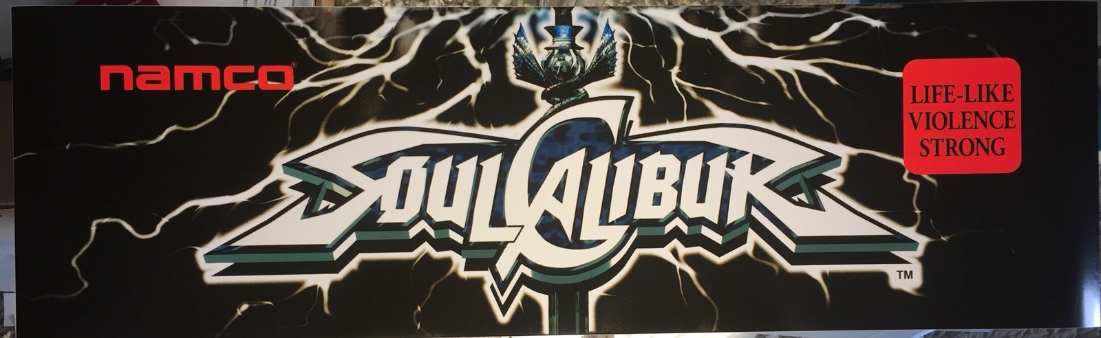 Soul Calibur Arcade Marquee 26" x 8"