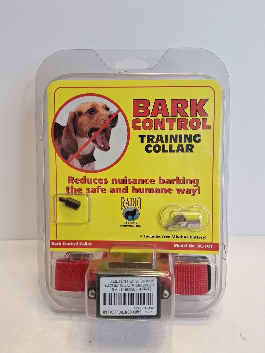 Bark Control Training Collar BC-101 Dog Training System Radio Systems