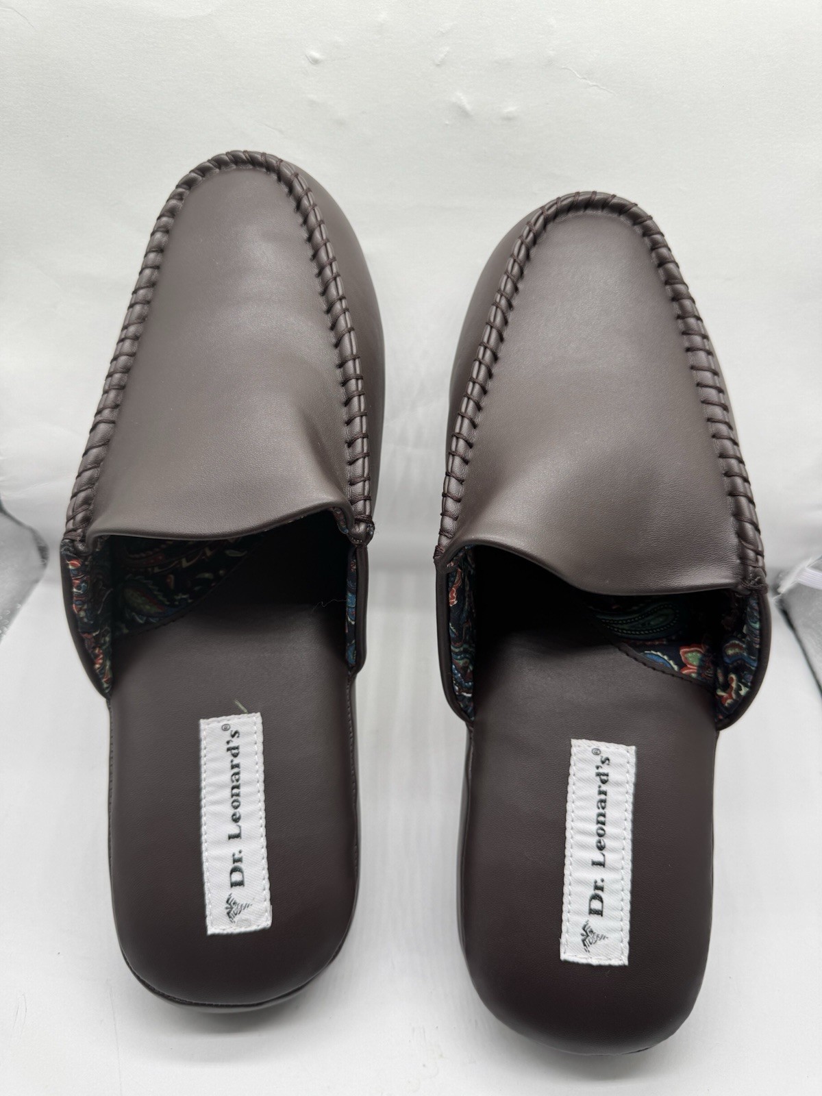 Dr Leonard's Diabetic Slippers 11 Mens Brown